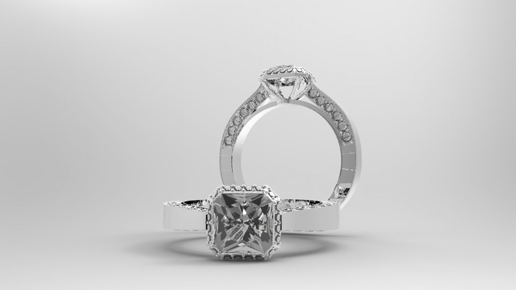 princess cut diamond engagement ring custom design engagement