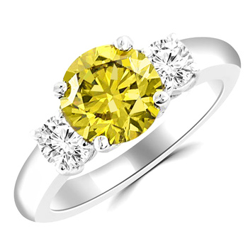 fancy yellow diamond for april birthstone