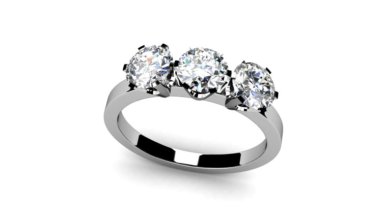 3-Stone Diamond Engagement Ring 3-Stone Diamond Engagement Ring