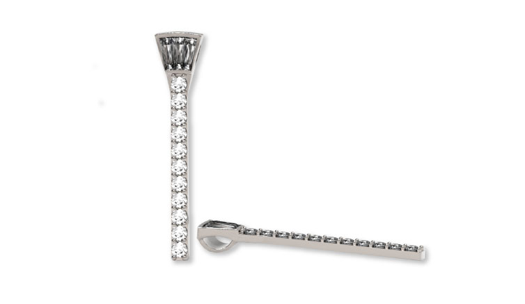 Diamond Stick Bar Pendant Diamond Stick Bar Pendant