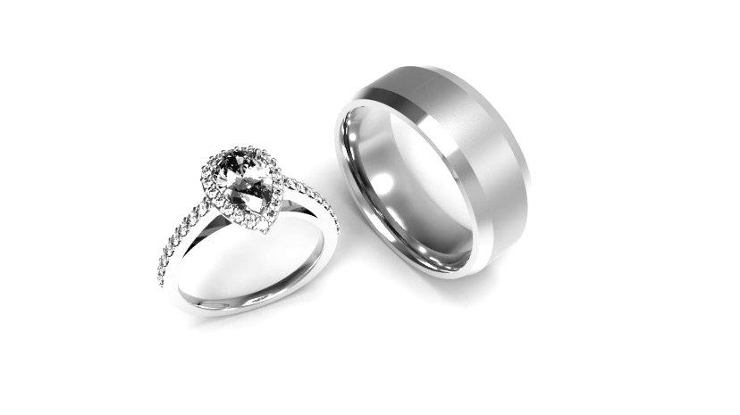 His and Her Custom Diamond engagement ring His and Her Custom Diamond engagement ring